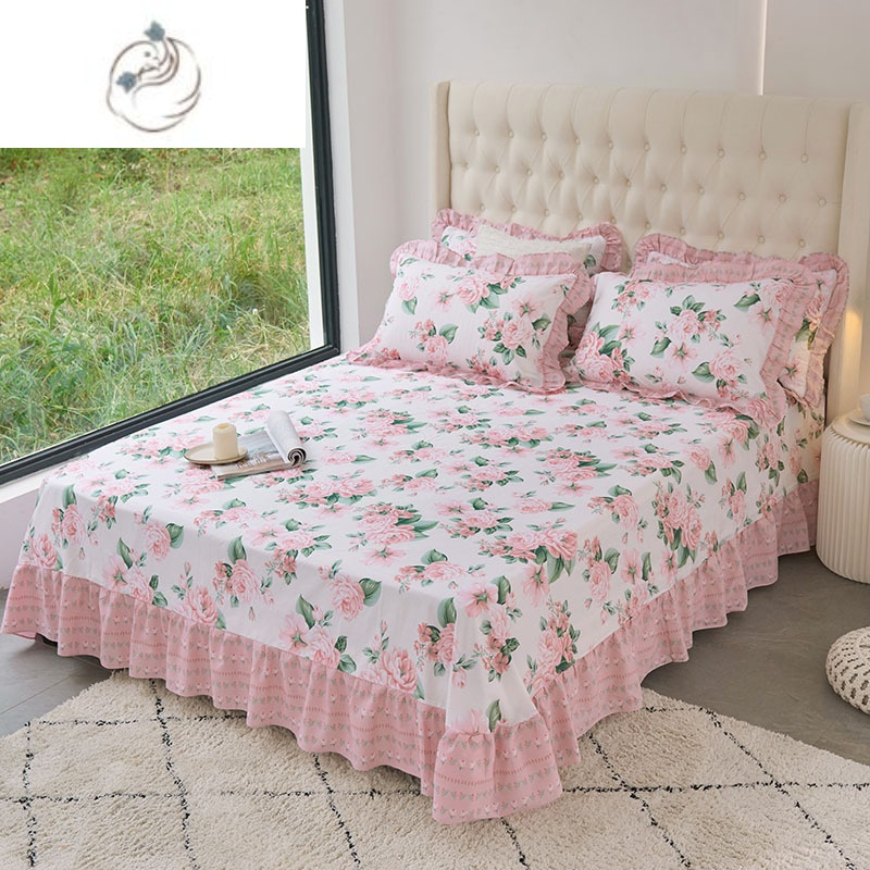 床单多件套（床单 床笠 床裙 枕套 胖被）Bedsheet set (bedsheet bed skirt pillow case fat quilt)